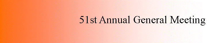 Text Box: 51st Annual General Meeting